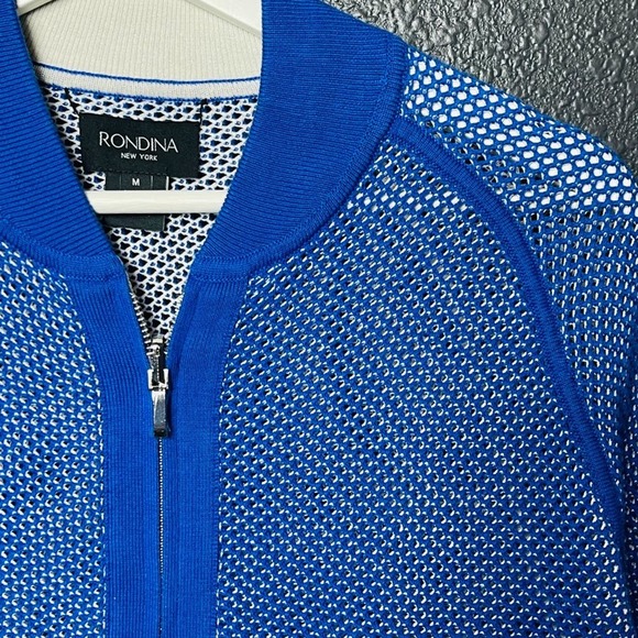 Rondina Women's Zip Cardigan Royal Blue Medium NWT - Picture 3 of 8